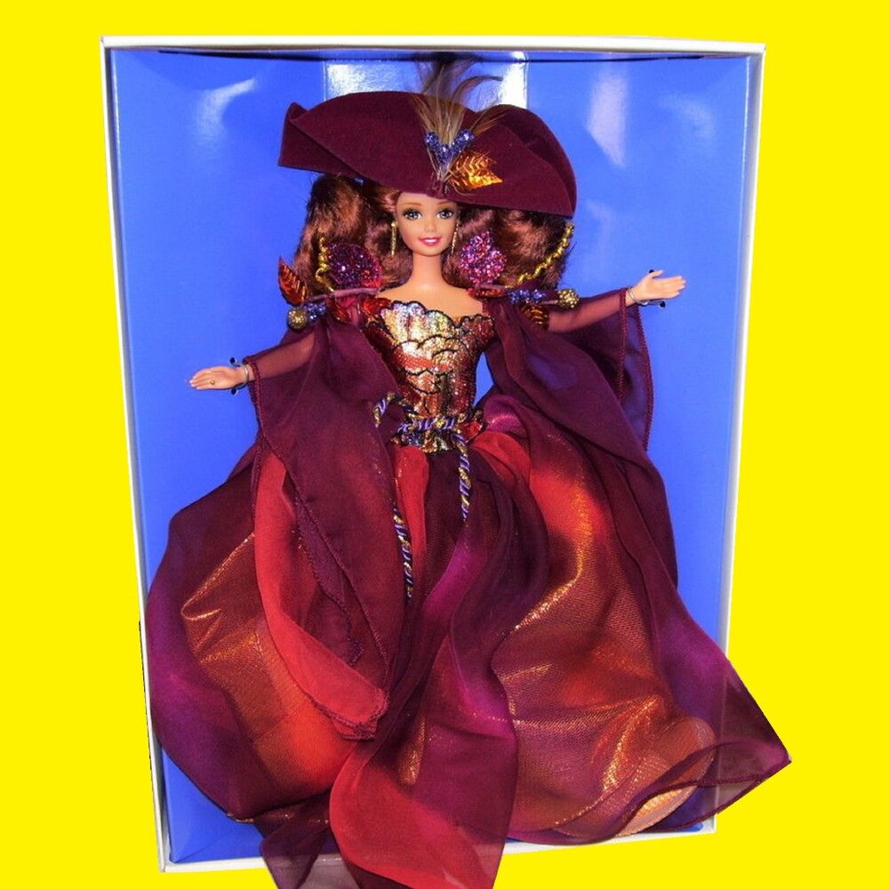 new in box AUTUMN GLORY Mattel Barbie Doll Enchanted Seasons NRFB circa 1995